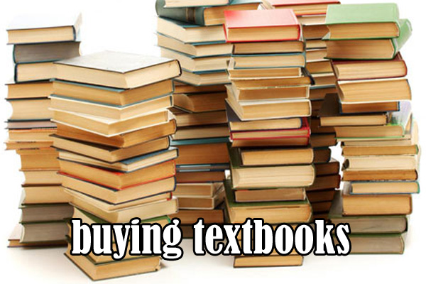 stacks and stacks of books...hopefully you have fewer textbooks than this!  LOL
