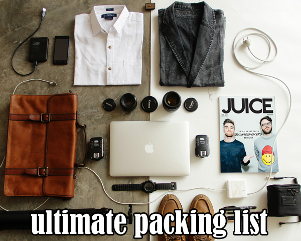 ultimate packing list