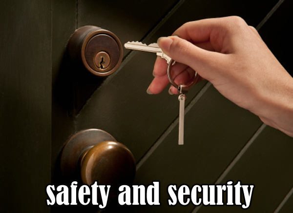 locking your door--always a good move!